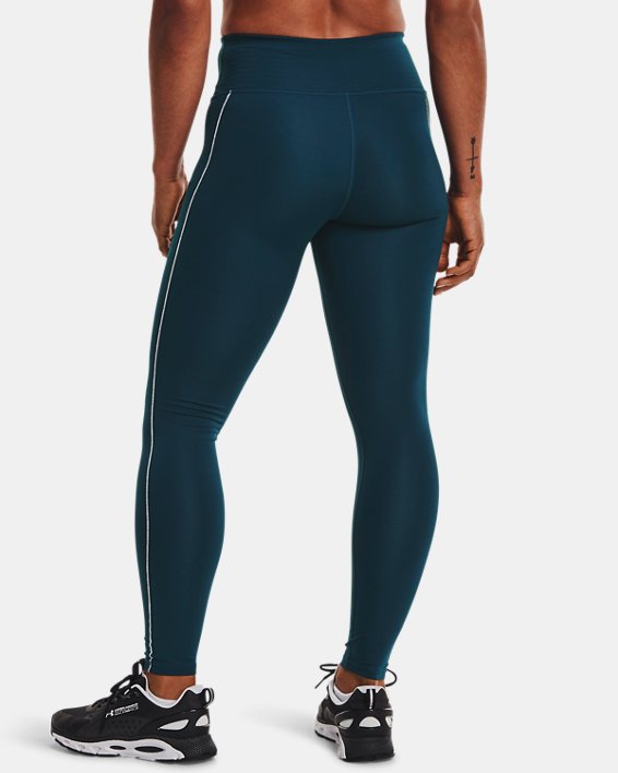 Women's UA RUSH™ ColdGear® No-Slip Waistband Full-Length Leggings, Blue, pdpMainDesktop image number 1